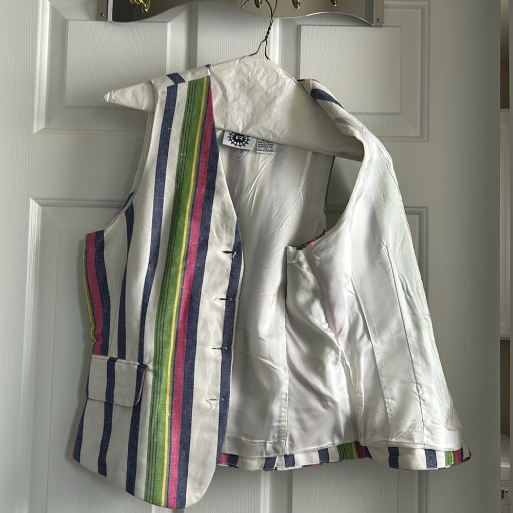 Vintage linen vest - Picture 3 of 3